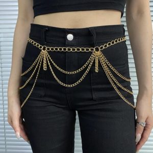 Belt & Chain Belts | Womens Majestic Monarch Chain Belt Accessories Belt & Chain Belts