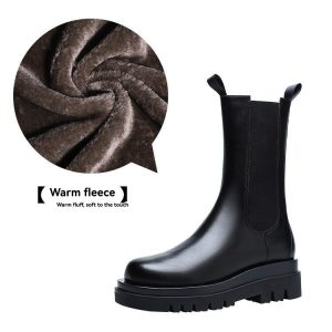 Boots | Womens Big Moves Knee High Chelsea Boot Boots Black