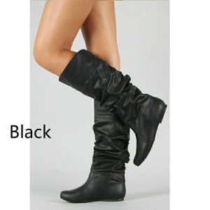 Boots | Womens Cold Hearted Over The Knee Boots Boots Black