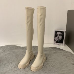 Boots | Womens Edina Knee High Boots Boots Beige