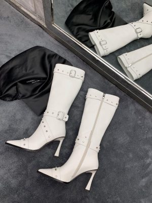 Boots | Womens Fake Love Knee High Heeled Boots Boots Boots