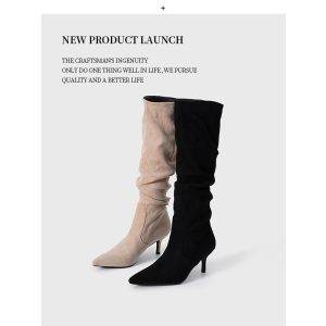 Boots | Womens Stockholm Knee High Boots Boots Black