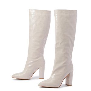 Boots | Womens Tanner Knee High Boots Boots Beige