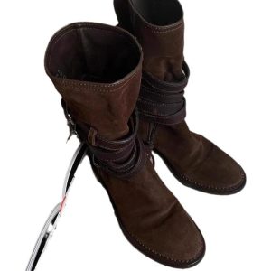 Boots | Womens Written All Over Knee High Flat Boots Boots Boots