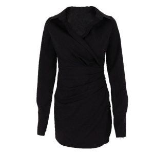 Dresses | Womens About The Business Blazer Mini Dress Clothing Black