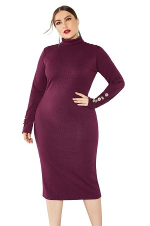 Dresses | Womens Arie Sweater Mini Dress Clothing Burgundy