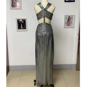 Dresses | Womens Charlene Metallic Maxi Dress Clothing Dresses