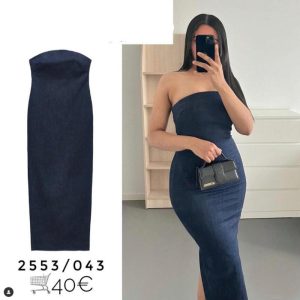 Dresses | Womens Denim Darling Midi Dress Clothing Dresses