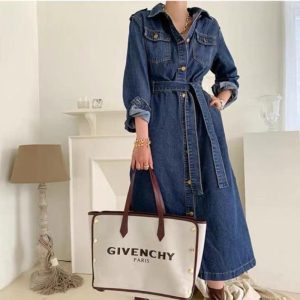 Dresses | Womens Denim Delight Midi Shirt Dress Clothing Dark Denim