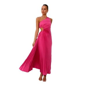 Dresses | Womens Elettra Pleated Satin Micro Mini Dress Clothing Dresses