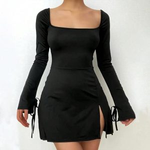 Dresses | Womens Emilia Long Sleeve Mini Dress Clothing Dresses