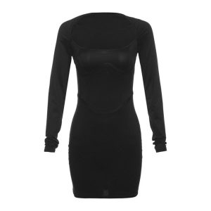 Dresses | Womens Emily Mesh Mini Dress Clothing Black