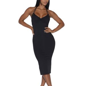 Dresses | Womens Love Or Lust Lace Trim Midi Dress Clothing Black