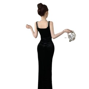 Dresses | Womens Lynda Velvet Gown Set Clothing Black