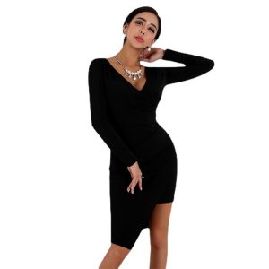 Dresses | Womens Piper Wrap Mini Dress Clothing Black