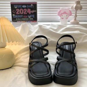 Flat Sandals | Womens Chill Side Flat Sandals Flat Sandals Black