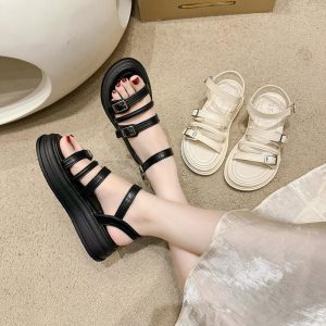 Flat Sandals | Womens Jenni Platform Sandals Flat Sandals Black