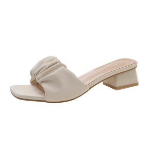 Flat Sandals | Womens Just Wait Ruffle Sliders Flat Sandals Flat Sandals