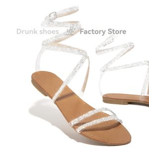 Flat Sandals | Womens Like You Mean It Wrap Up Flat Sandals Flat Sandals Flat Sandals