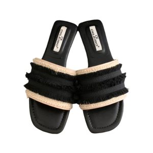 Flat Sandals | Womens Monaco Flat Sandals Flat Sandals Black