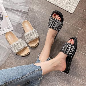 Flat Sandals | Womens On The Bright Side Flat Sandals Flat Sandals Clear