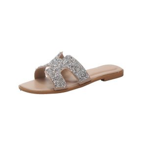 Flat Sandals | Womens One Of The Gals Embellished Flat Sandals Flat Sandals Flat Sandals