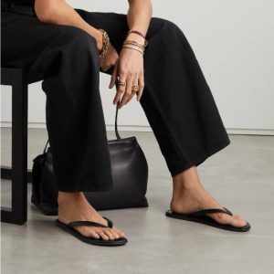 Flat Sandals | Womens Payton Jelly Flip Flops Flat Sandals Black