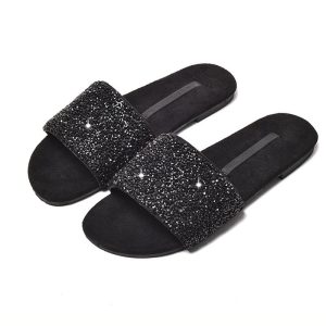 Flat Sandals | Womens Stuntin’ On These Toes Flat Sandals Black