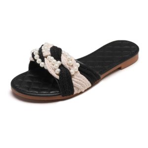 Flat Sandals | Womens Tabitha Pearl Sandals Flat Sandals Flat Sandals