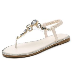 Flat Sandals | Womens Wish You The Best Embellished Sandals Flat Sandals Black