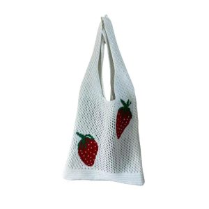 Handbags | Womens Strawberry Tote Bag Accessories combo