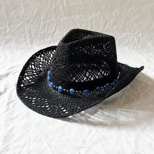 Hats | Womens Along For The Ride Straw Hat Accessories Black