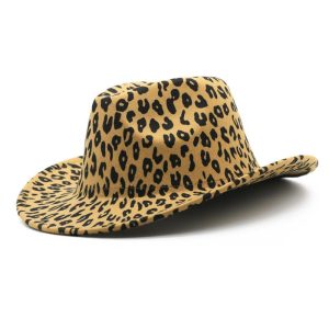 Hats | Womens Lady Leopard Cowboy Hat Accessories Hats