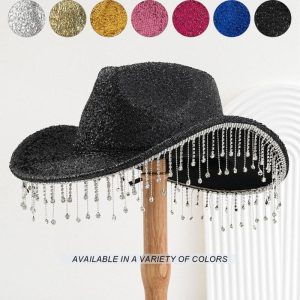 Hats | Womens Your Time To Shine Fedora Accessories Black