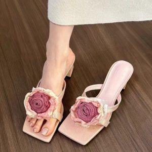 Heels | Womens Keep It Cute Flower Mules Heels combo