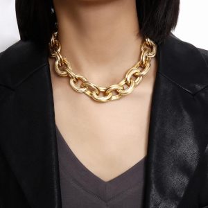 Jewelry | Womens Electric Links Necklace Accessories Gold