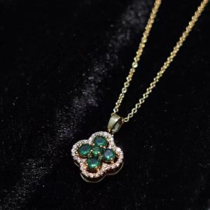 Jewelry | Womens Four Leaf Clover Necklace Accessories Gold