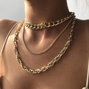 Jewelry | Womens It Is What It Is Layered Necklace Accessories Gold