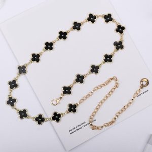 Jewelry | Womens Luck Multiplies Clover Necklace Accessories Black