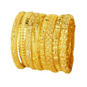 Jewelry | Womens The Whole Fam Bam Bangle Set Accessories Gold