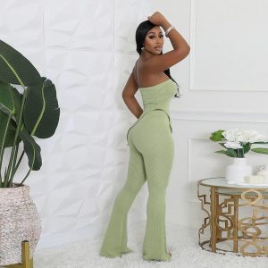 Matching Sets | Womens Call My Name Ribbed Pant Set Clothing Matching Sets