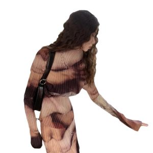 Matching Sets | Womens Desert Nights Mesh Pant Set Clothing Brown