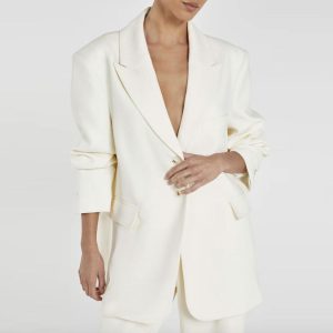 Matching Sets | Womens Gabrielle Blazer Pant Set Clothing Cream