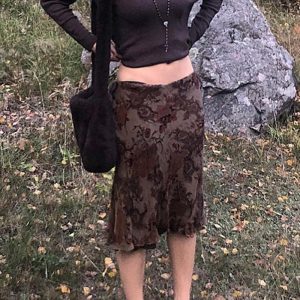 Matching Sets | Womens Luna Mesh Skirt Set Clothing Brown