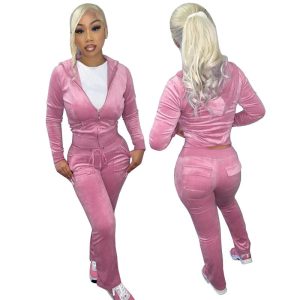 Matching Sets | Womens My Favorite Velour Pant Set Clothing Matching Sets