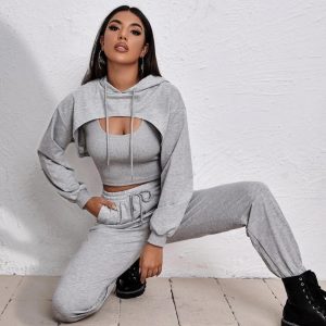 Matching Sets | Womens Never Blend In 3 Piece Pant Set Clothing Grey