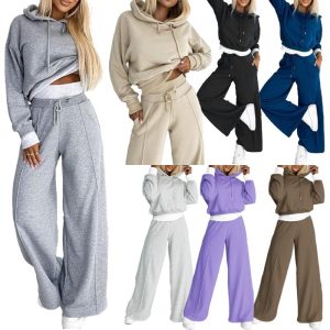 Matching Sets | Womens Nikkie Fleece Jogger Set Clothing Cream