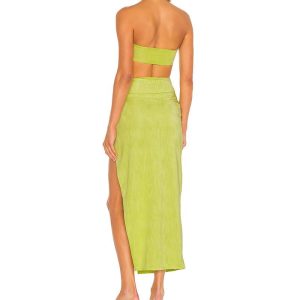 Matching Sets | Womens Peyton Maxi Skirt Set Clothing Chartreuse