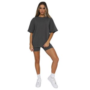 Matching Sets | Womens Weekend Vibes Short Set Clothing Black