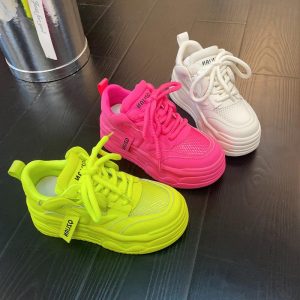 Sneakers | Womens Feelin’ My Vibe Sneakers Shoes Hot Pink